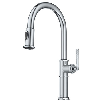 Kraus KPF-4100 Allyn 1.8 GPM 1 Hole Pull Down Kitchen Faucet - Chrome