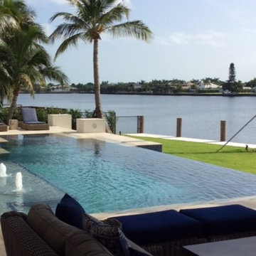 Vanishing Edge Pool; raised waterline