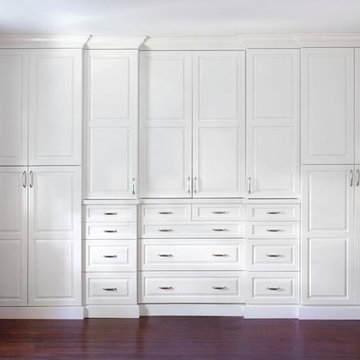 Spacious White Master Closet