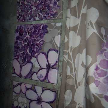 Custom Order Bliss Shower Curtain Painting