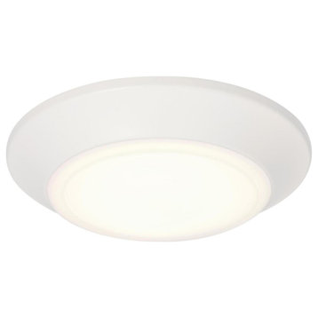 Westinghouse 6133700 Makira 6"W LED Flush Mount Bowl Outdoor - White
