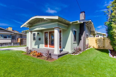 Inspiration for a craftsman exterior home remodel in San Diego