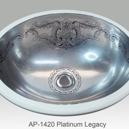 Hand Painted Undermounts by Atlantis Porcelain - Bathroom Sinks