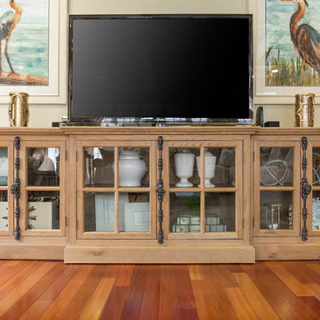 Coffered Ceiling Family Room