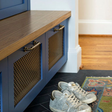 Joy Meets Utility: The Colorful, Problem-Solving Mudroom Oasis