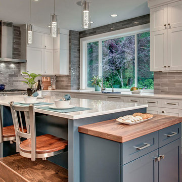 Touch of Modern in a Remodeled Redmond Kitchen