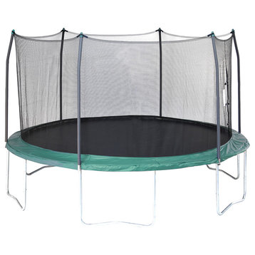 Skywalker Trampolines Round Trampoline and Enclosure, Green, 15'