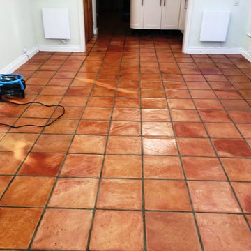 Terracotta Kitchen Tiles Restored for New Homeowners in Brighton