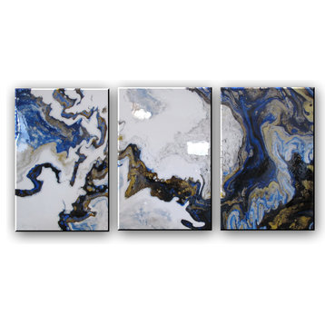 Modern, Abstract Resin Coated Limited Edition Painting by ELOISE WORLD STUDIO