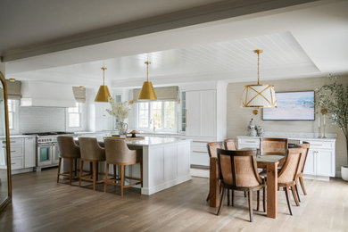 Kitchen - coastal kitchen idea in New York