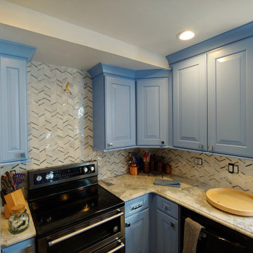 Osco, IL Kitchen Remodel Dura Supreme Custom Paint Super White Marble