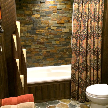Rustic Ranch Guest Bathroom