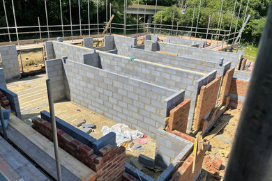New builds with plinth and projecting course at joist height