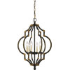 Howell Pendant Lamp - Iron/Antiqued gold, 6