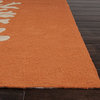 Indoor/Outdoor Grant Design I-O Area Rug, Rectangle, Orange-Gray, 7'6"x9'6"