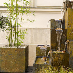 Zen Water Fountain --- bluConcept - Outdoor Fountains And Ponds