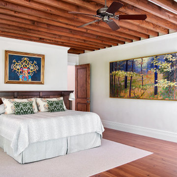 Finely plastered walls in a Hill Country home