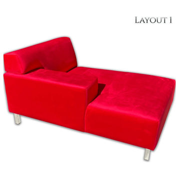 Euro Chaise Lounge, One Arm Chaise Lounge