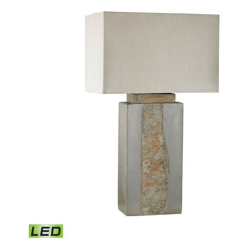 Transitional Style - Stone 32 in. 9.5W 1 LED Outdoor Table Lamp - 32 Inches