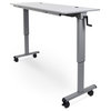 Luxor STAND-NESTC-60 60" Adjustable Flip Top Table With a Crank Handle