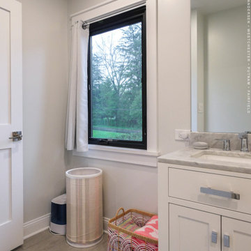 Casement Window in Stylish Bathroom - Renewal by Andersen Westchester, Putnam &
