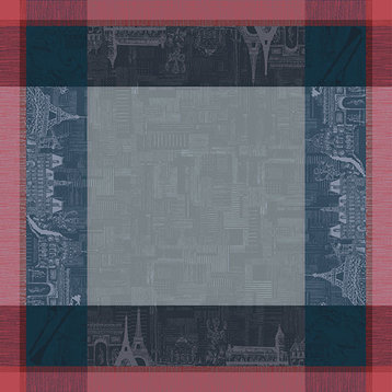 Parisienne Ardoise Tablecloth Square 45"x45"