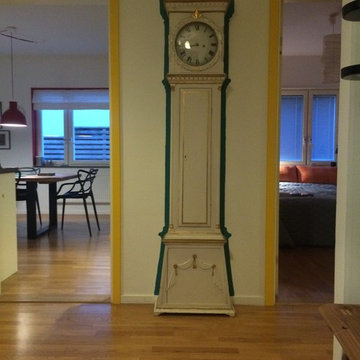 Nye farver og varme til lejlighed i Stockholm