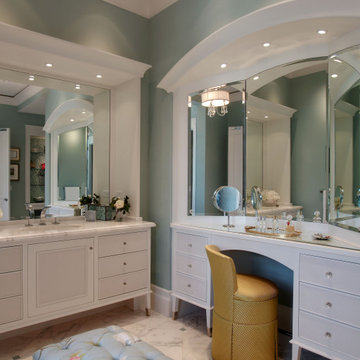 Transitional Master Baths - AlliKristé Custom Cabinetry