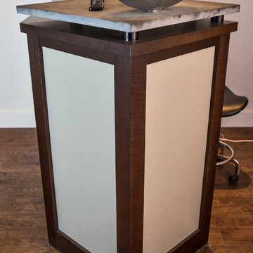 Reception Desk and Product Shelf