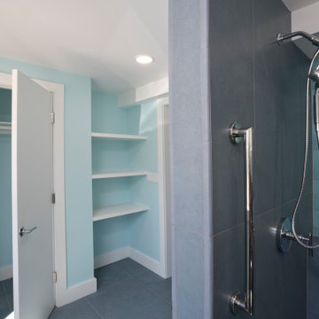 Colorful Basement and Spa Room in Petworth