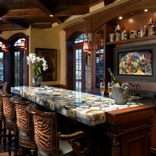 Mediterranes Wohnzimmer in Miami