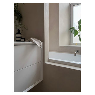 Microcement Bathroom - Scandinavian - Bathroom - Edinburgh - by Studio ...