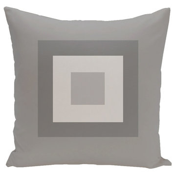 Geometric Decorative Pillow, Classic Rain, 18"x18"