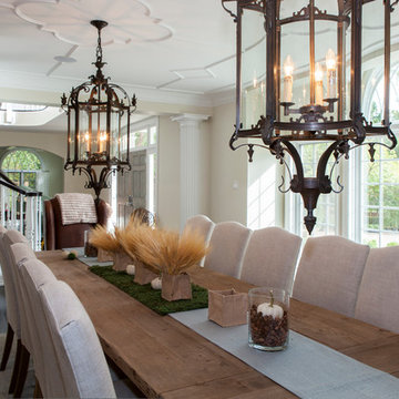 Villanova, PA:Dining Room with view of Center Hall