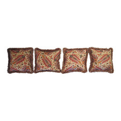 Custom Paisley Throw Pillows Set of 4 - Products