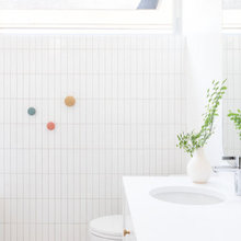 Tile - patterns for wall above vanity