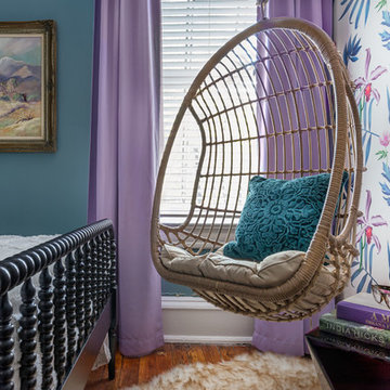 Eclectic Girl's Bedroom & Bathroom