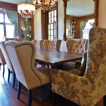 Rustic and Refined Historic Dining Room