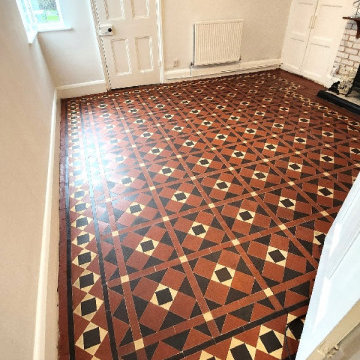 Multiple Victorian Tiled Floors Restored in Boston