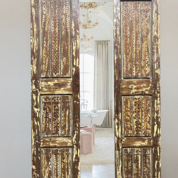 Carved Doors for a Rustic Farmhouse Home