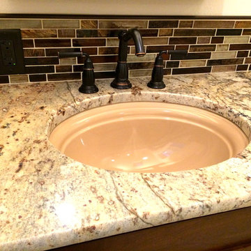 Warm Tones Transitional Bathroom