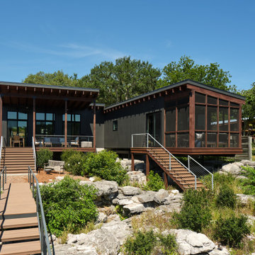 Midcentury Modern Lake House Kingsland