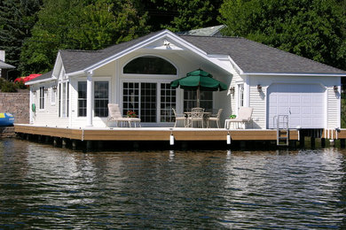 Inspiration for a coastal exterior home remodel in Other