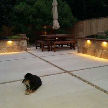 Landscape Lighting on Planters