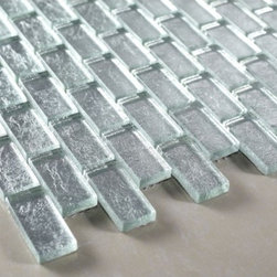 Exotic Glass 1 x 2 Galaxy Series Ice J6 - Tile