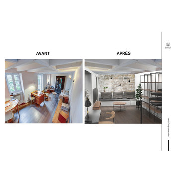 Rénovation et Design sur-mesure maison atypique vieille Annecy