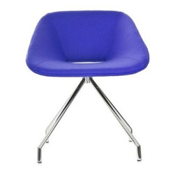 Red Swivel Dining Chair by B&T - Dining Chairs