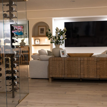Luxury Basement Remodel with Custom Bar, Wine Display & Wellness Retreat