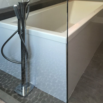 hansgrohe tub filler at floating bath