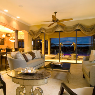 Transitional custom family home